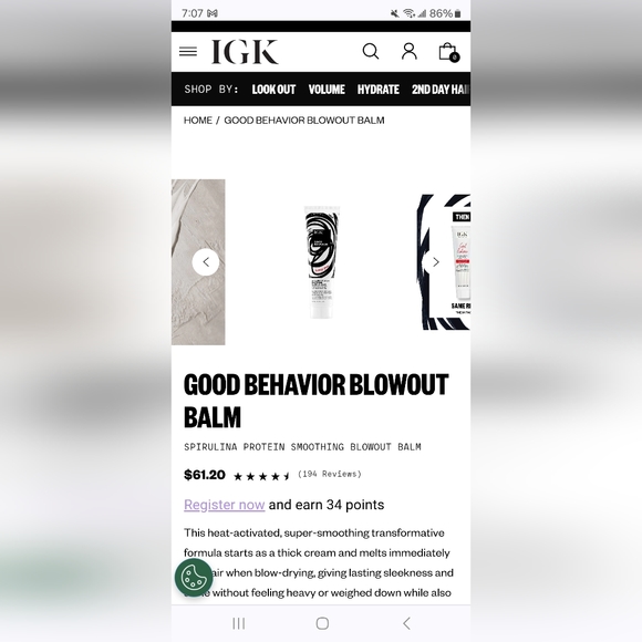 NEW IGK Blowout Balm - Picture 3 of 3